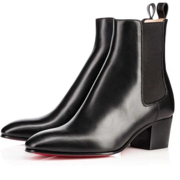 Gadessita Heeled Boot in Black Calf Leather 38.5 - Picture 1 of 8